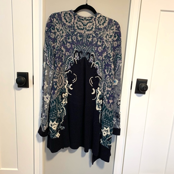 Anthropologie Emmia Hand Stitched Cardigan Monogram - Picture 10 of 14